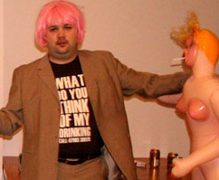 CCP Oveur pink wig drunk